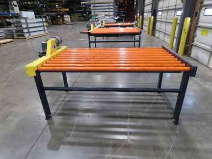 81"W x 4'L Chain Drive Roller Conveyor 74"BF 1.9" Urethane Roller .75Hp 460V 3PH