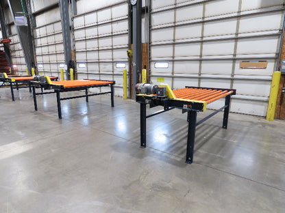 81"W x 4'L Chain Drive Roller Conveyor 74"BF 1.9" Urethane Roller .75Hp 460V 3PH