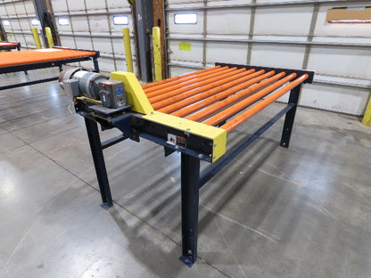 81"W x 4'L Chain Drive Roller Conveyor 74"BF 1.9" Urethane Roller .75Hp 460V 3PH