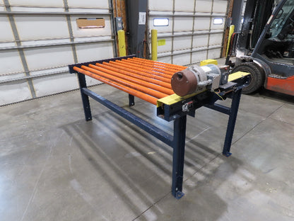 81"W x 4'L Chain Drive Roller Conveyor 74"BF 1.9" Urethane Roller .75Hp 460V 3PH
