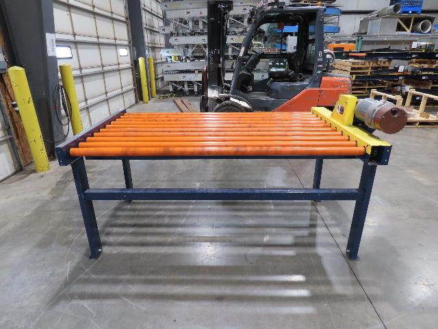 81"W x 4'L Chain Drive Roller Conveyor 74"BF 1.9" Urethane Roller .75Hp 460V 3PH