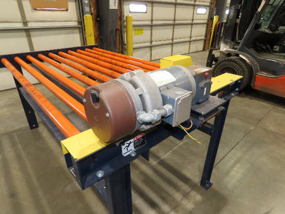81"W x 4'L Chain Drive Roller Conveyor 74"BF 1.9" Urethane Roller .75Hp 460V 3PH