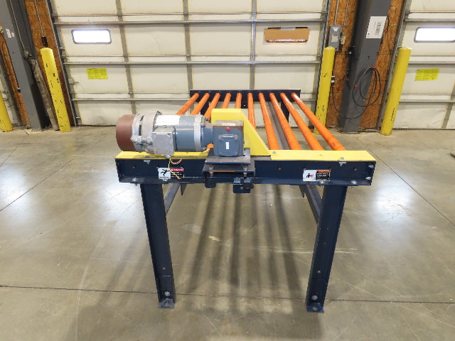 81"W x 4'L Chain Drive Roller Conveyor 74"BF 1.9" Urethane Roller .75Hp 460V 3PH