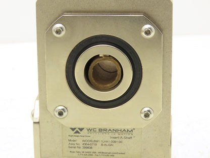 WC Branham WDCRLBM1:1LHA1.00B1.00 Insert-A-Shaft LEFT Angle Gear Drive LH