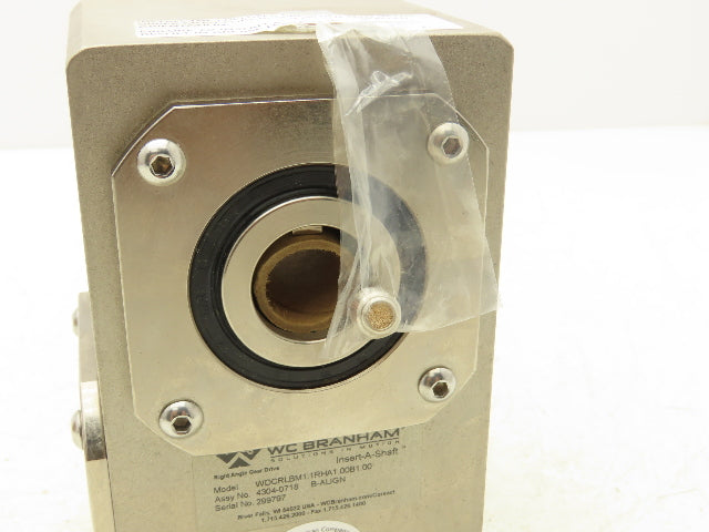 WC Branham WDCRLBM1:1RHA1.00B1.00 Insert-A-Shaft Right Angle Gear Drive RH 1:1
