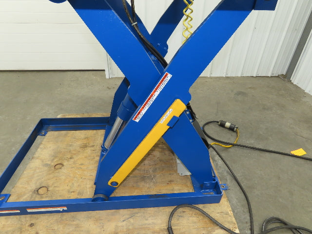 Vestil Hydraulic Lift Table End Tilt 2000lb 48"x48" Top 45° Tilt 36" Travel 460v