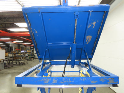 Vestil Hydraulic Lift Table End Tilt 2000lb 48"x48" Top 45° Tilt 36" Travel 460v