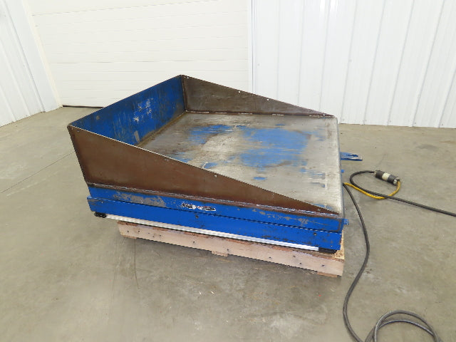 Vestil Hydraulic Lift Table End Tilt 2000lb 48"x48" Top 45° Tilt 36" Travel 460v
