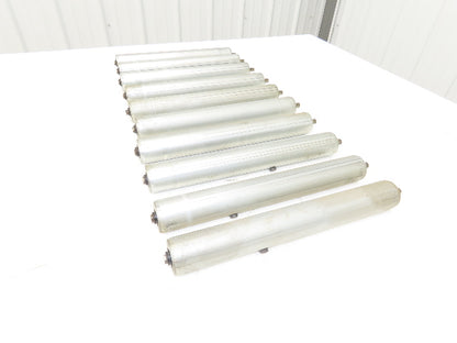 1.9" Dia 15"BF Gravity Conveyor Roller 7/16" Hex Axle Galvanized  Lot of 10
