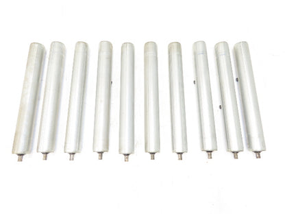 1.9" Dia 15"BF Gravity Conveyor Roller 7/16" Hex Axle Galvanized  Lot of 10