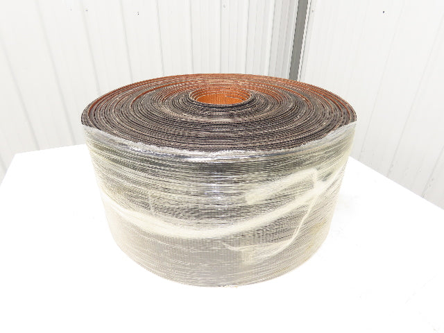 12"W x 200' Rough Grip Top Rubber Conveyor Belt 2-Ply Black .20"Thick 200'L