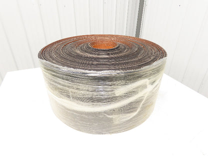 12"W x 200' Rough Grip Top Rubber Conveyor Belt 2-Ply Black .20"Thick 200'L