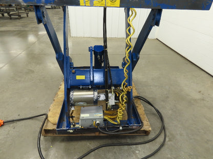 Vestil Hydraulic Lift Table End Tilt 1000lb 48"x48" Top 45° Tilt 36" Travel 460v
