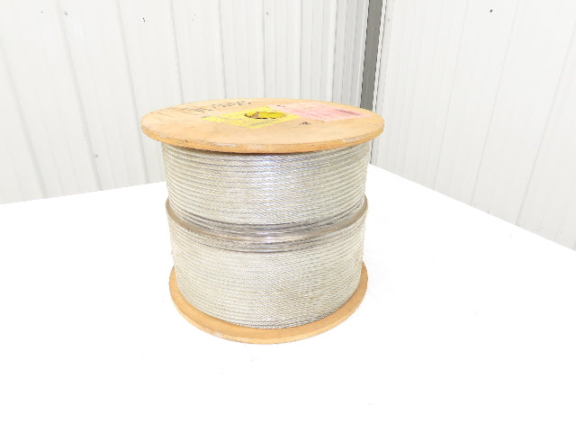 1/4" Dia Steel Wire Rope Hoist Winch Lifting Aircraft Cable 7x19 7000Lb 1000Ft