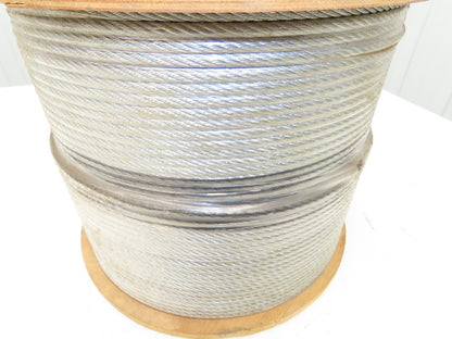 1/4" Dia Steel Wire Rope Hoist Winch Lifting Aircraft Cable 7x19 7000Lb 1000Ft