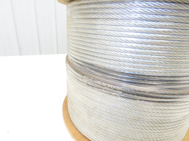 1/4" Dia Steel Wire Rope Hoist Winch Lifting Aircraft Cable 7x19 7000Lb 1000Ft