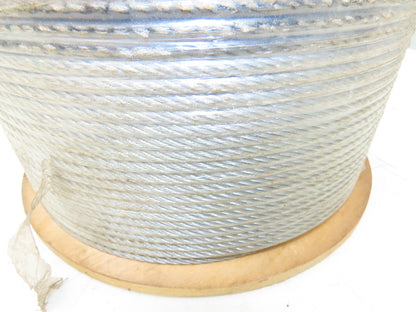 1/4" Dia Steel Wire Rope Hoist Winch Lifting Aircraft Cable 7x19 7000Lb 1000Ft