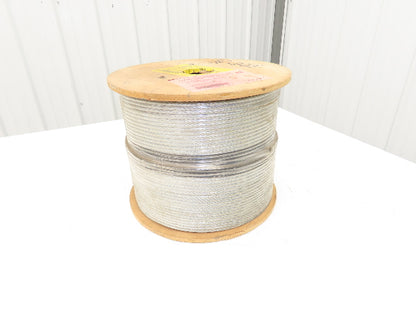 1/4" Dia Steel Wire Rope Hoist Winch Lifting Aircraft Cable 7x19 7000Lb 1000Ft