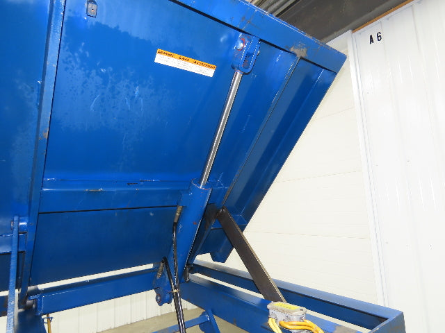 Vestil Hydraulic Lift End Tilt Table 1000lb 48"x48" Top 45° Tilt 36" Travel 460v