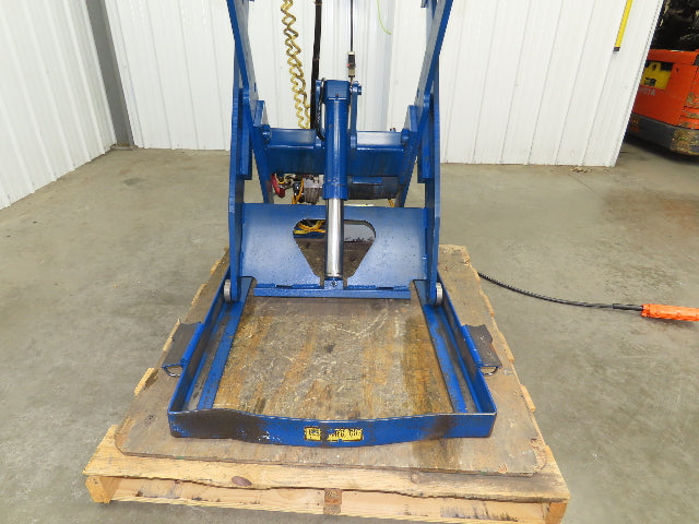 Vestil Hydraulic Lift End Tilt Table 1000lb 48"x48" Top 45° Tilt 36" Travel 460v