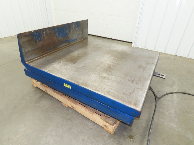 Vestil Hydraulic Lift End Tilt Table 1000lb 48"x48" Top 45° Tilt 36" Travel 460v