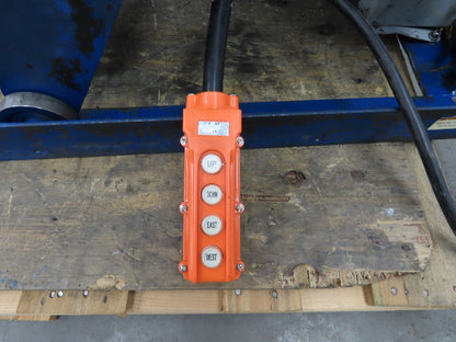 Vestil Hydraulic Lift End Tilt Table 1000lb 48"x48" Top 45° Tilt 36" Travel 460v