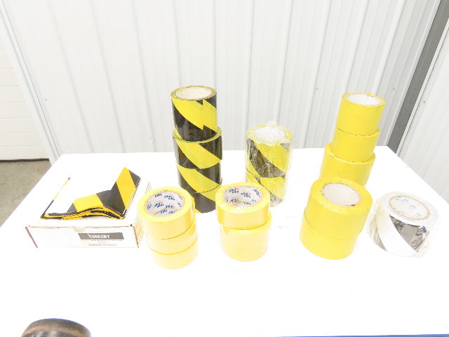 ULINE H-418 Safety Tape Applicator 1-4" Width 15 Assorted Rolls Vinal Floor Tape