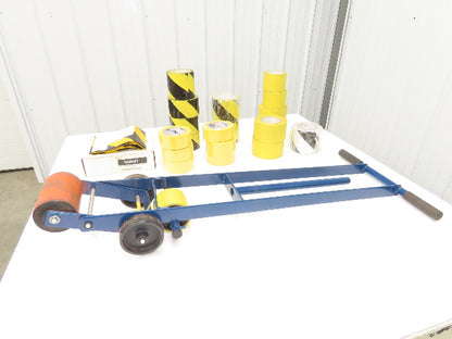 ULINE H-418 Safety Tape Applicator 1-4" Width 15 Assorted Rolls Vinal Floor Tape