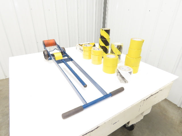 ULINE H-418 Safety Tape Applicator 1-4" Width 15 Assorted Rolls Vinal Floor Tape