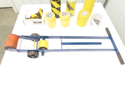 ULINE H-418 Safety Tape Applicator 1-4" Width 15 Assorted Rolls Vinal Floor Tape