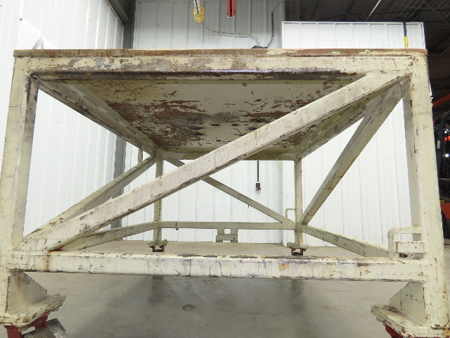 3/4" Steel Top Machine Base Welding Table Work Bench 60x45" Top 36" H 6" Caster