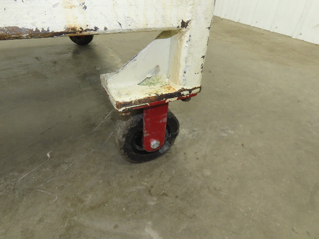 3/4" Steel Top Machine Base Welding Table Work Bench 60x45" Top 36" H 6" Caster