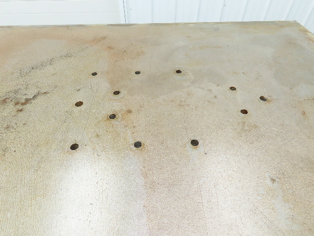 3/4" Steel Top Machine Base Welding Table Work Bench 60x45" Top 36" H 6" Caster