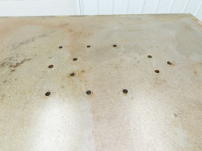 3/4" Steel Top Machine Base Welding Table Work Bench 60x45" Top 36" H 6" Caster