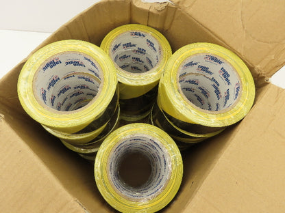 Tape Logic T9236BY Safety Floor Tape 2" x 36 Yd/Roll Black/Yellow Lot of 22