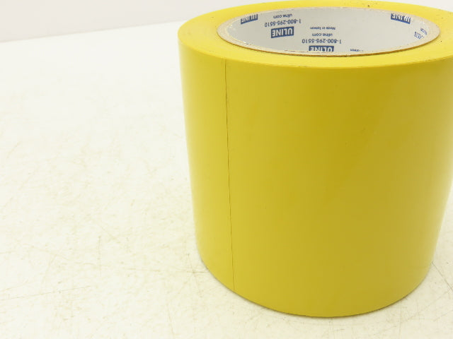 ULINE S-3054 Safety Floor Tape Yellow 4" x 36 Yds/Roll 6 Mil Lot of 12