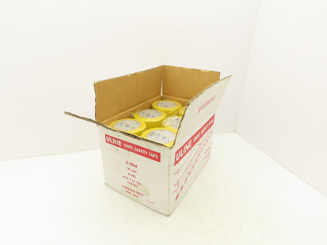 ULINE S-3054 Safety Floor Tape Yellow 4" x 36 Yds/Roll 6 Mil Lot of 12
