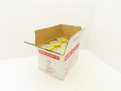 ULINE S-3054 Safety Floor Tape Yellow 4" x 36 Yds/Roll 6 Mil Lot of 12