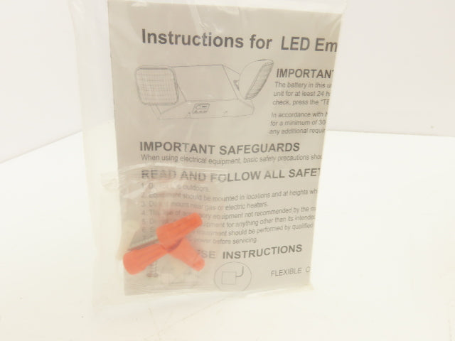Lithonia Lighting 219VN3 LED Emergency Lighting 2-Light Up to 90 Min Lot of 3
