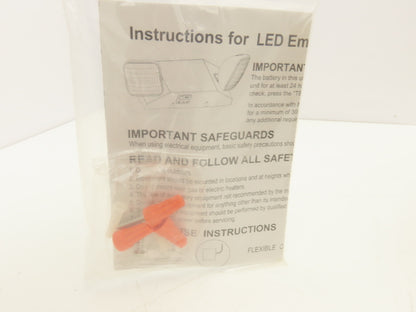 Lithonia Lighting 219VN3 LED Emergency Lighting 2-Light Up to 90 Min Lot of 3