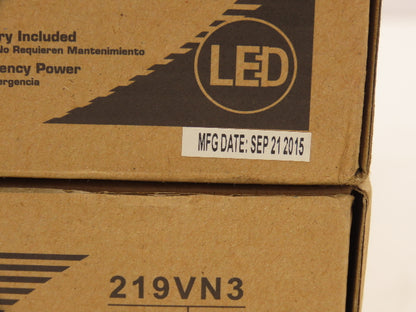 Lithonia Lighting 219VN3 LED Emergency Lighting 2-Light Up to 90 Min Lot of 3