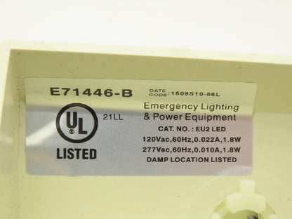 Lithonia Lighting 219VN3 LED Emergency Lighting 2-Light Up to 90 Min Lot of 3