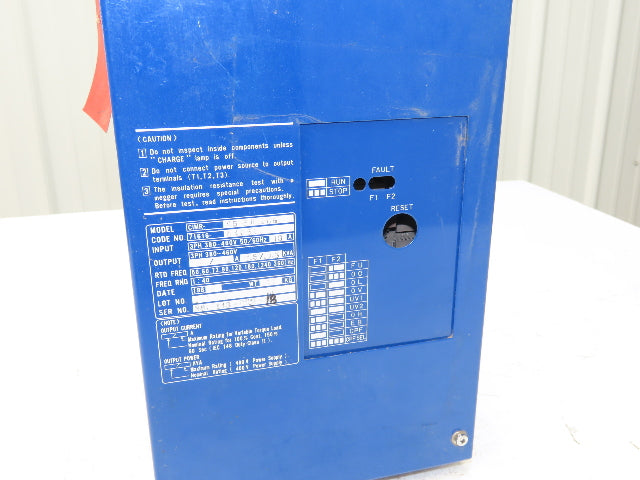 Yaskawa Saftronics CIMR-H5.5B.D05 Variable Frequency Drive 7.5Hp 460V 3Ph