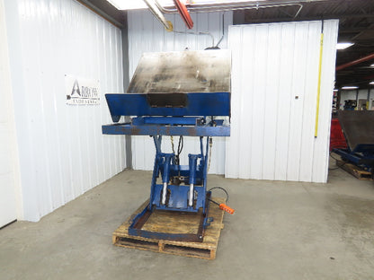Vestil Hydraulic Lift Table End Tilt 4000lb 48"x48" Top 45° Tilt 36" Travel 460v