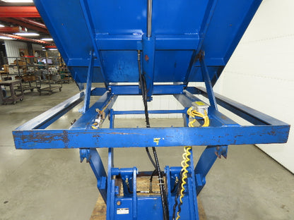 Vestil Hydraulic Lift Table End Tilt 4000lb 48"x48" Top 45° Tilt 36" Travel 460v