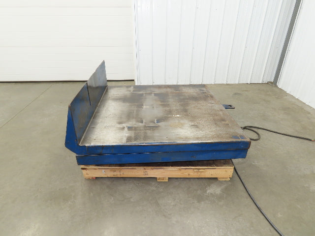 Vestil Hydraulic Lift Table End Tilt 4000lb 48"x48" Top 45° Tilt 36" Travel 460v