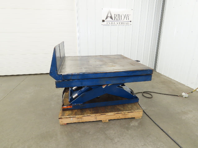 Vestil Hydraulic Lift Table End Tilt 4000lb 48"x48" Top 45° Tilt 36" Travel 460v