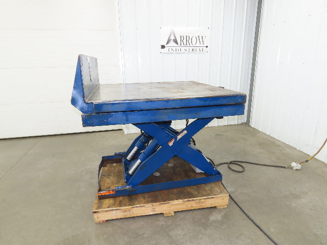 Vestil Hydraulic Lift Table End Tilt 4000lb 48"x48" Top 45° Tilt 36" Travel 460v