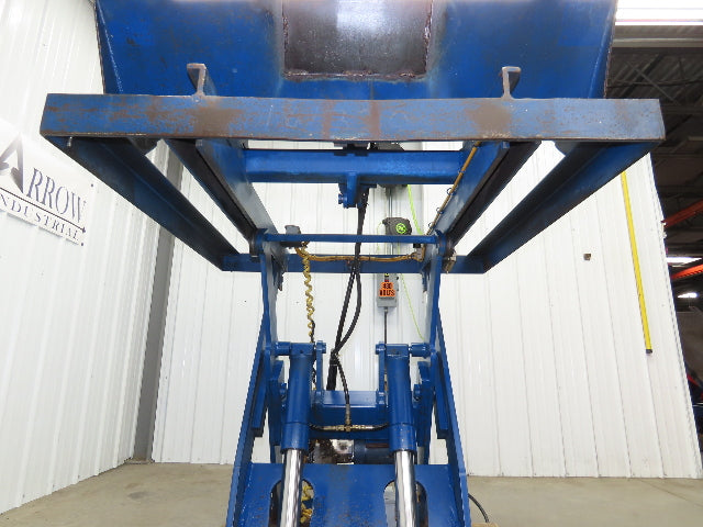 Vestil Hydraulic Lift Table End Tilt 4000lb 48"x48" Top 45° Tilt 36" Travel 460v