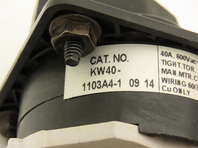 Miller Electro Switch KW40-1103A4-1 Auto Axcess 300 Welder Rotary Cam Switch